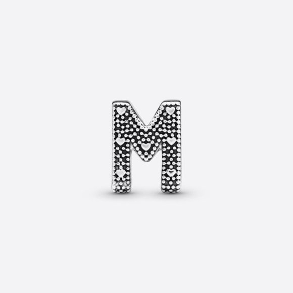 Pandora Letter M Alphabet Charm - Picture 2 of 3
